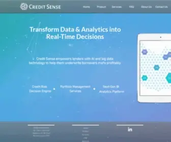 Creditsense.ai(Home) Screenshot