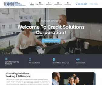 Creditsolutionscorp.com(Credit Solutions Corporation) Screenshot