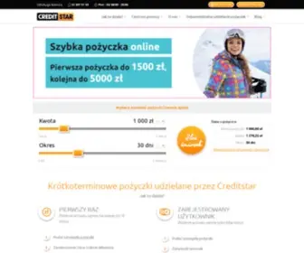 Creditstar.pl(Szybkie pożyczki online do 5 000 zł na dowolny cel) Screenshot