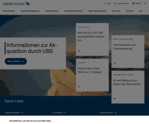 Creditsuisse.ch(Creditsuisse) Screenshot