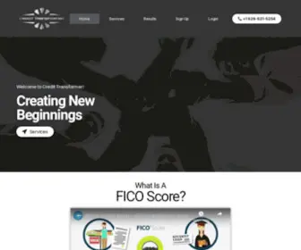 Credittransformer.com(Creating New Beginnings) Screenshot