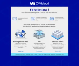 Crediturgent.fr(OVHcloud accompagne votre évolution grâce au meilleur des infrastructures web) Screenshot