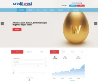 Creditwestbank.com(Creditwest Bankası) Screenshot