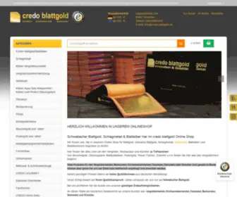 Credo-Blattgold.de(Blattgold) Screenshot