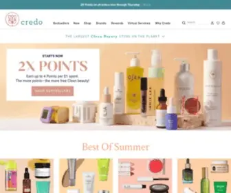 Credobeauty.com(Clean Beauty) Screenshot