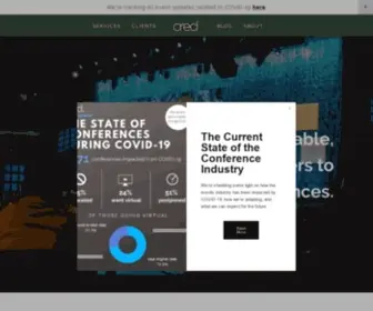 Credpr.com(Speaker & Event Management. Our mission) Screenshot