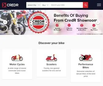 Credr.com(Second hand bikes & scooters in India at Best Prices) Screenshot