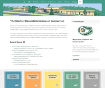 Creducation.net(A web site devoted to the promotion of conflict resolution education throughout the world) Screenshot