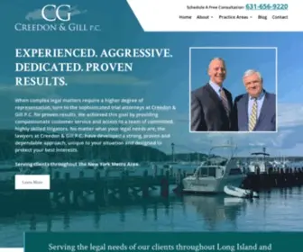 Creedongill.com(Suffolk County Personal Injury Lawyer) Screenshot