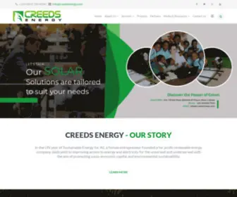 Creedsenergy.com(CREEDS Enegy) Screenshot