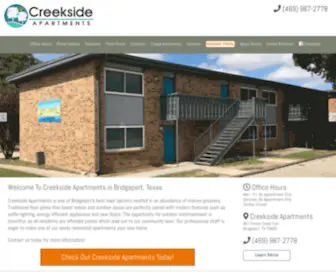 Creeksidebridgeport.com(Creekside Apartments) Screenshot