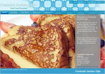 Creeksidecafecambria.com(Creekside Garden Cafe) Screenshot