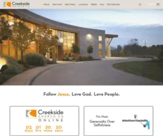 Creeksidechurch.ca(Helping people Follow Jesus) Screenshot