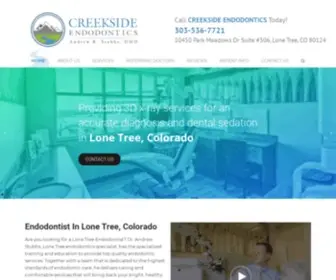 Creeksideendo.com(Lone Tree Endodontist) Screenshot