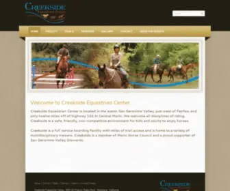 Creeksideequestriancenter.com(Creekside Equestrian Center) Screenshot