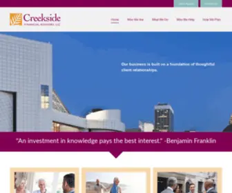 Creeksidefa.com(Creekside Financial Advisors) Screenshot