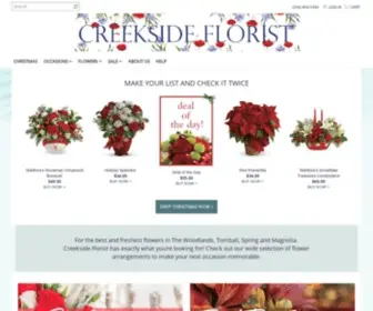 Creeksideflorist.com(Tomball Florist) Screenshot