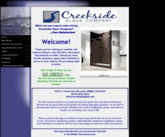 Creeksideglass.net(Creekside Glass Company) Screenshot