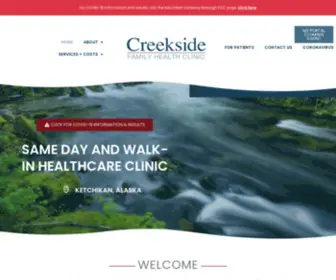Creeksidehealth.com(Medical Services Ketchikan) Screenshot