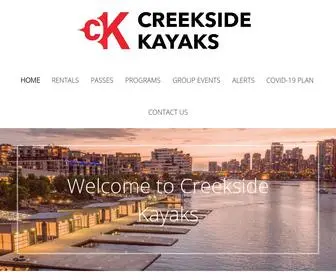 Creeksidekayaks.ca(Creekside Kayaks at Dragon Boat BC) Screenshot