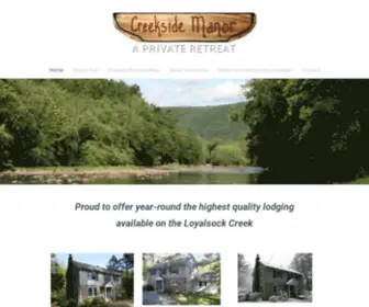 Creeksidemanoronthesock.com(Creekside Manor) Screenshot