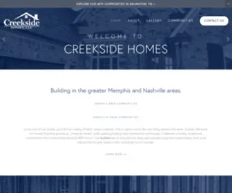 Creeksidenewhomes.com(Creekside Homes) Screenshot