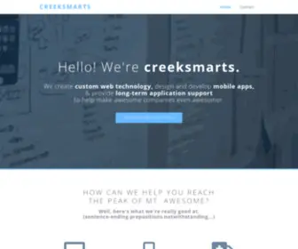 Creeksmarts.com(Web programming) Screenshot