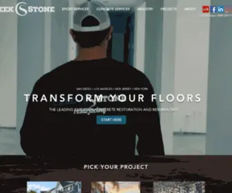 Creekstoneresurfacing.com(Concrete and Epoxy Flooring) Screenshot