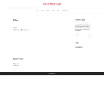 Creemoreno.com(CREE MORENO) Screenshot