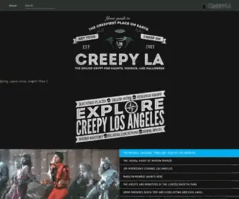 Creepyla.com(Haunts, Horror, and Halloween) Screenshot