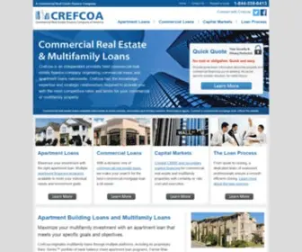 Crefcoa.com(Commercial Loans and Apartment Loans) Screenshot