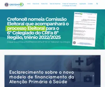 Crefono8.gov.br(Crefono 8) Screenshot