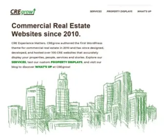 Cregrow.com(Commercial Real Estate Website Design since 2010) Screenshot