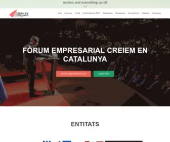 Creiemencatalunya.cat(Creiem en Catalunya) Screenshot