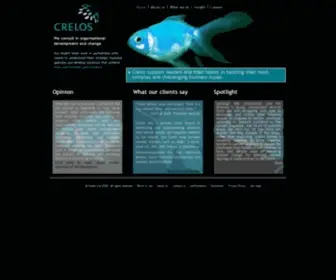 Crelos.com(Organisational development) Screenshot