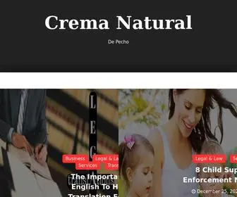 Cremanaturaldelpecho.com(Crema Natural) Screenshot