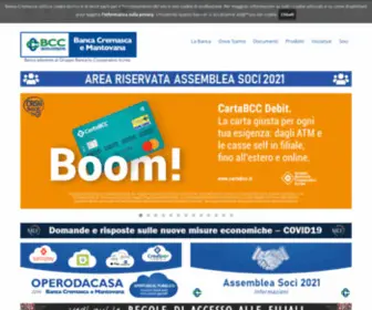 Cremascamantovana.it(BCC Cremasca e Mantovana) Screenshot