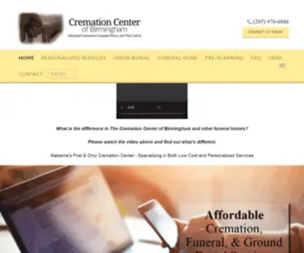 Cremationcenterofbirmingham.net(Cremation Services) Screenshot