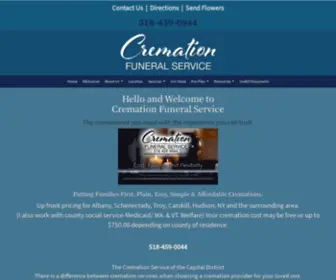 Cremationfuneralservice.com(Cremation Funeral Services) Screenshot