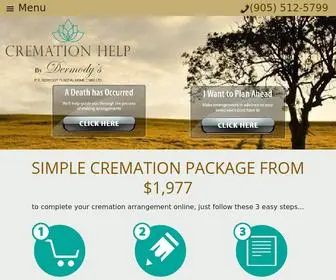 Cremationhelp.ca(Cremation Help) Screenshot