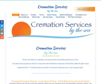 Cremationservicesbythesea.com(Find Cremation Providers Compare Funeral Homes Cremation Prices) Screenshot