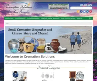 Cremationsolutions.com(Cremation Urns for Ashes and Cremation Jewelry for Ashes) Screenshot