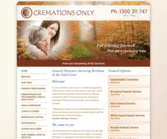 Cremationsonly.com.au(Cremationsonly) Screenshot