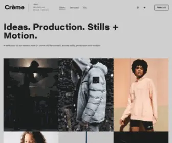 Creme-Creative.com(Creative content for premium fashion & footwear brands. Crème) Screenshot