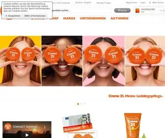 Creme21.com(Körperpflege) Screenshot