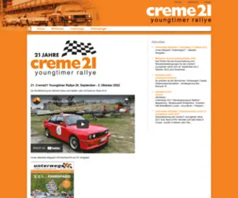 Creme21Rallye.de(Creme 21 Rallye) Screenshot