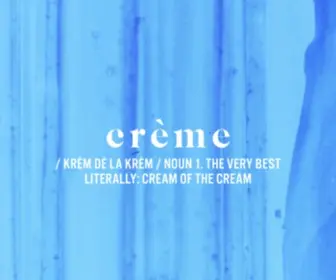 Cremecollective.com(Crème) Screenshot