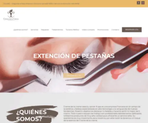 Cremedelacremecr.com(Beauty Spa) Screenshot