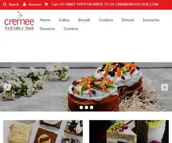 Cremeefreshcake.com(Cremee Fresh Cake) Screenshot
