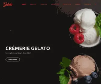 Cremeriegelato.com(Gelato) Screenshot